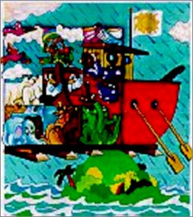 L'Arche de No� - Kinder Puzzles 3D plastique K98-9 � K98-17