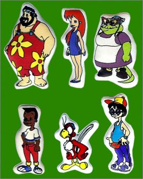 Les aventures de Carlos - 6 Magnets (gonfl) - 1992