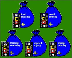 Bruxelles Propret (Net Brussel) 5 Magnets - 2010 - Belgique