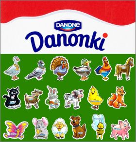 Animaux -  18 Magnets - Danonki (Danone) - 2011 - Pologne