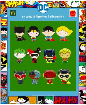 DC Super Heroes - 12 figurines Happy Meal - McDonald's 2021