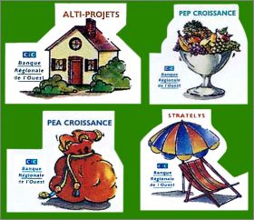 Banque Rgionale de l'Ouest - 4 Magnets - CIC - 2011