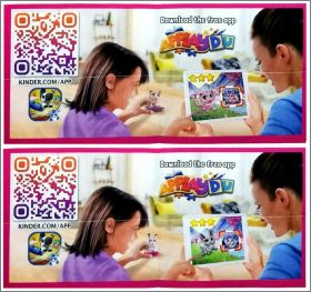 Animaux princesses - Kinder surprise - VU178 et VU179 - 2021