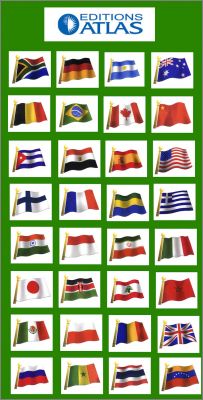 Drapeaux du Monde - 32 Magnets - ditions Atlas - 2001