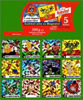Looney Tunes - 12 Magnets - mini Babybel - Allemagne - 2003