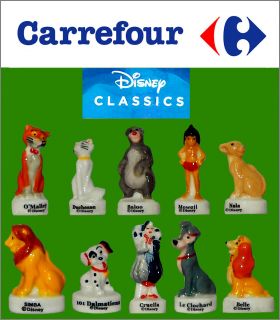 Disney Classics 10 Fèves brillantes Carrefour Arguydal 2022 Dessins
