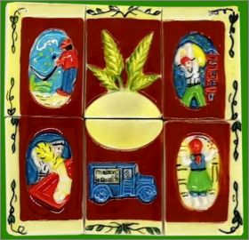 Tableau de la tradition (puzzle) 6 Fves - BG Presse - 2002