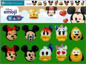 Disney Emoji - 10 Fves Brillantes - Hyper / Super U - 2022