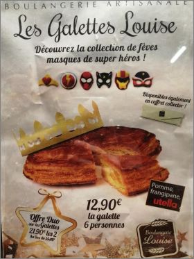 Masques Super Hros - 6 Fves Brillantes - Louise - 2022