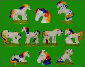 Licornes Magiques - 10 Fves Brillantes (filet or) - 2019