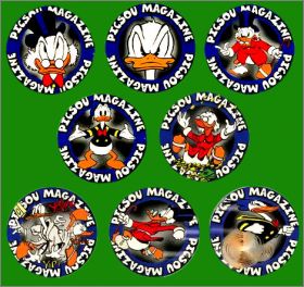 Picsou Magazine Disney - 8 Pogs srie limite - Wackers 1995
