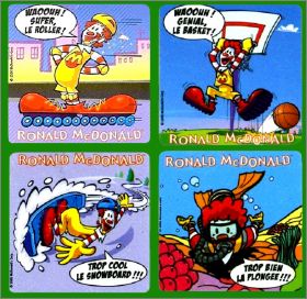 Sports - 4 Magnets - Ronald Mc Donald's - 2007