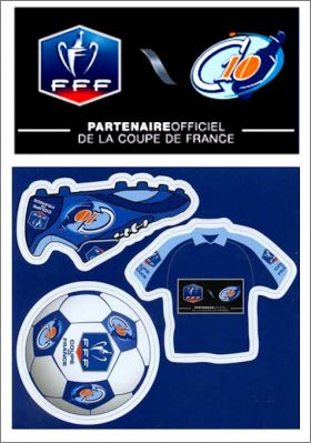Coupe de France - 1 planche de 3 Magnets - FFF - C10 - 2010