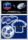 Coupe de France - 1 planche de 3 Magnets - FFF - C10 - 2010