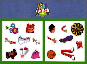 Lola et Lucas - 2 planches de magnets - Kidi Flunch - 2008