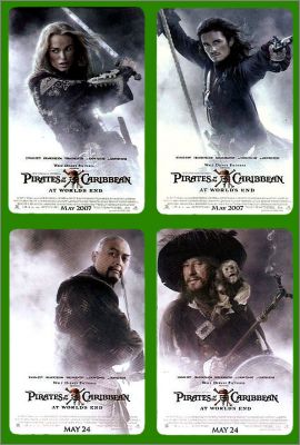 Pirates of the Caribbean At the World's End - 4 Magnets 2006
