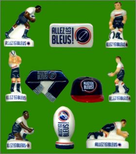 Allez les Bleus Rugby - 10 Fves brillantes - 2019