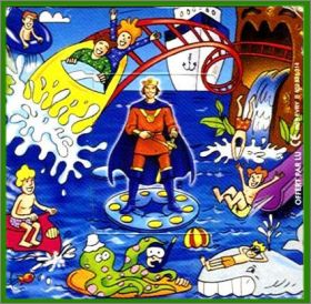 Prince de Lu -1 Planche de 2 Magnets - Lu - 2000