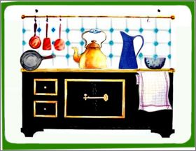 Cuisine Ancienne - 5 Magnets - 1990