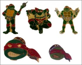 Tortue Ninja (TMNT) - 5 pin's - 1990