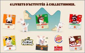 Lapins Crtins 6 livrets d'activits Burger King Junior 2022