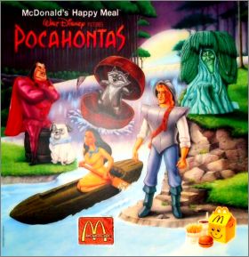 Pocahontas Disney - Figurines Happy Meal - Mc Donald's 1995