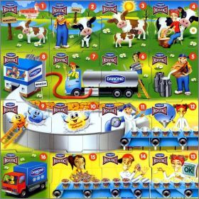 Fabrication des yaourts Magnets Kostici Danone 2011 Tchquie