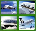 First to fly A380 in - 4 Magnets - Singapore Airlines - 2006