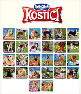 Alphabet chiens - 26 Magnets  Danone Kostici - 2011 Tchquie