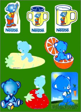 Ourson Bleu - 8 magnets - Nestl -  2000  2015