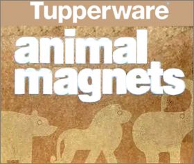 Animal Magnets - 3 magnets - Tupperware - 1993