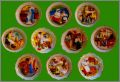 Assiettes Murales 10 Fves Brillantes (filet or) Prime 2008