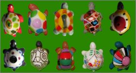 Tortues dcores - 10 Fves Mates et Brillantes - Prime 2014
