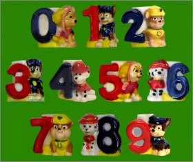 La Pat' Patrouille Chiffres 10 fves Bougeoirs - Prime 2020