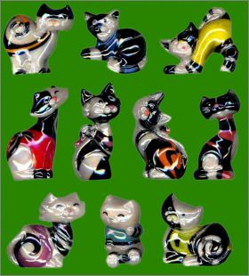 Chats Bicolores Nacrs  - 10 Fves Nacres - Prime - 2016