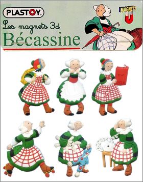 Bcassine enfant - 6 Magnets - Plastoy - 2008  2017