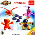 Digimon - 4 figurines - Happy Meal - Mc Donald's - 2001