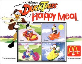 Duck Tales Disney 4 jouets - Happy Meal - Mc Donald's - 1990