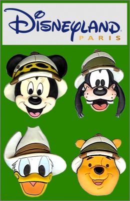 Safari - 4 magnets - Disneyland Paris - 2002