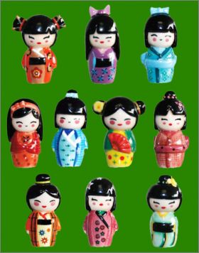 Poupes Japonaises - 10 Fves Brillantes - 2016