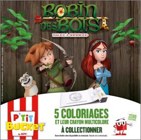 5 coloriages Robin des bois - P'tit Bucket - KFC - 2022