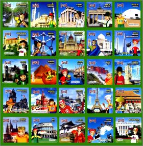 Capitales - 25 Magnets - Danone Kostici - 2010 Tchquie