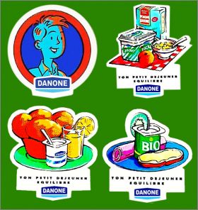 Ton petit djeuner quilibr - 4 Magnets - Danone - 1990