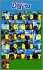 Alphabet animaux lettres jaunes Magnets Danito Danone Italie