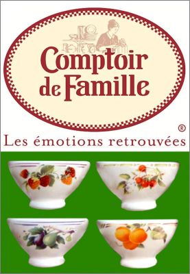 Bols  fleurs - 4 magnets - Comptoir de Familles - 2016