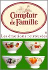Bols  fleurs - 4 magnets - Comptoir de Familles - 2016