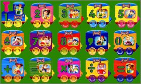 Train (chiffres) 15 Magnets - Danone Kostici - 2010 Tchquie