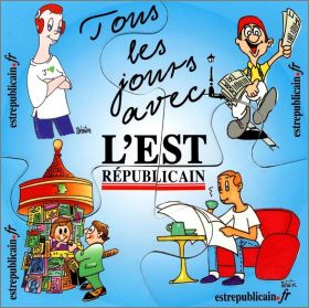 Tous les jours avec L'Est R�publicain 4 Magnets puzzle 2012