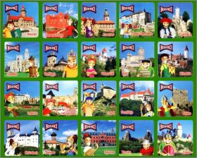 Chteaux - 20 Magnets - Danone Kostici - 2010 Tchquie