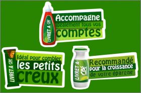 Livret A - 3 magnets - Crdit Agricole - 2012